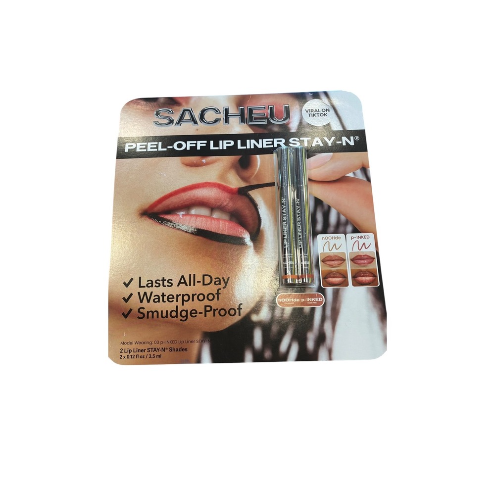SACHEU Peel-Off‎ Lip Liner Stay-N Duo Set nOOHde p-INKED Waterproof Smudge-Proof